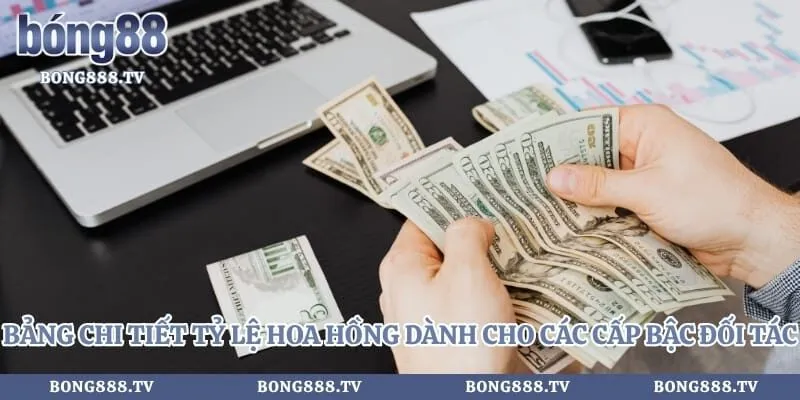 Đại Lý Bong88 - Cách Tạo Thu Nhập Bền Vững Dành Cho Bet Thủ Hình số 3 tại bong888.tv Bảng chi tiết tỷ lệ hoa hồng dành cho các cấp bậc đối tác